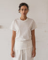 BASERANGE Classic Bamboo Fiber and Cotton Slim Fit T-shirt Series Collection Round Neck Bottoming Shirt France BAS-TOCT-CO-000-UNDYED